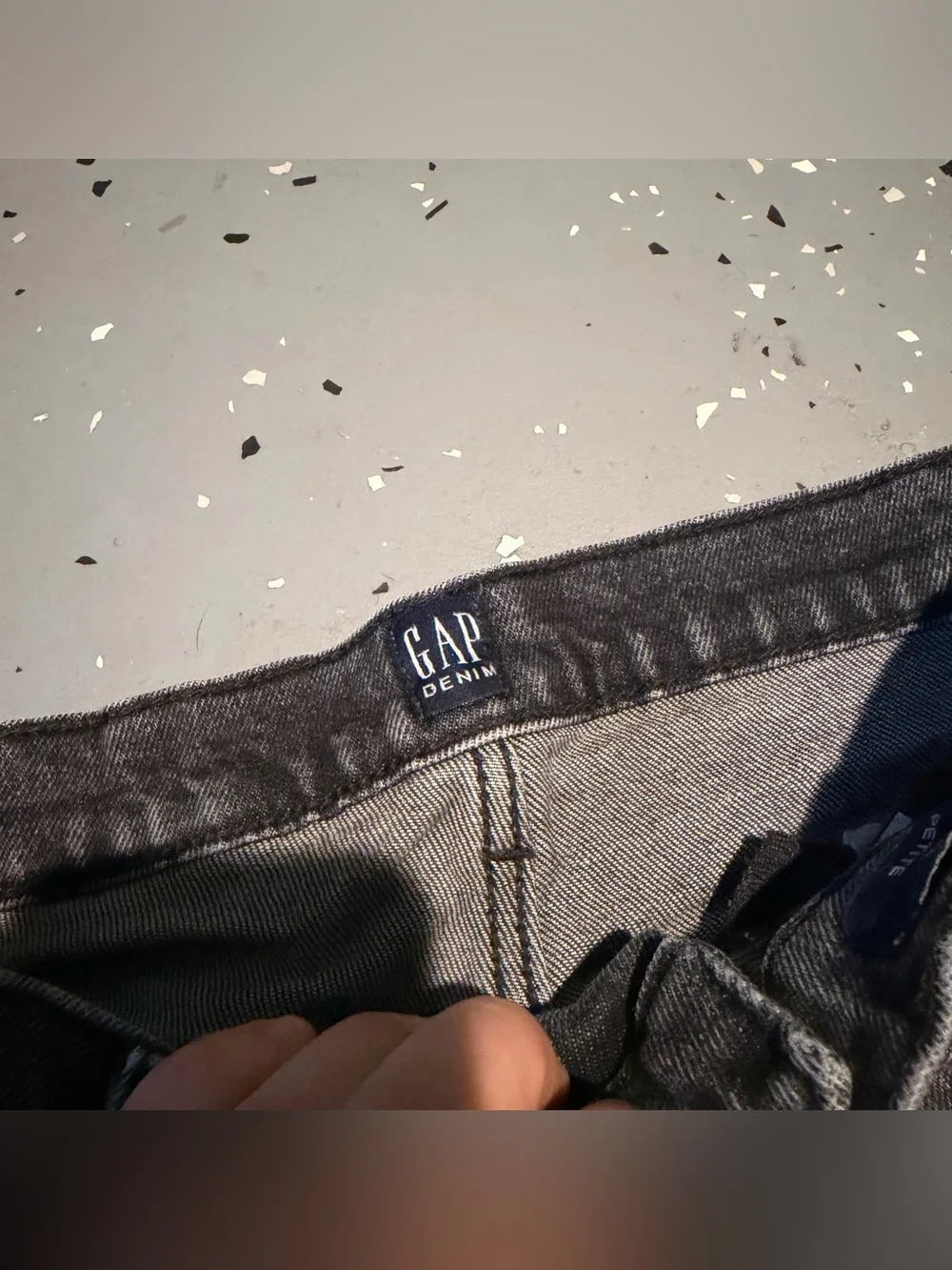 Gap Black & Grey Denim Shorts